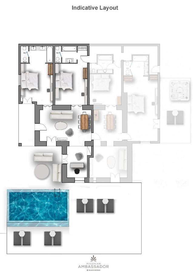 Myconian Ambassador Relais & Chateaux Platys Gialos  Ngoại thất bức ảnh